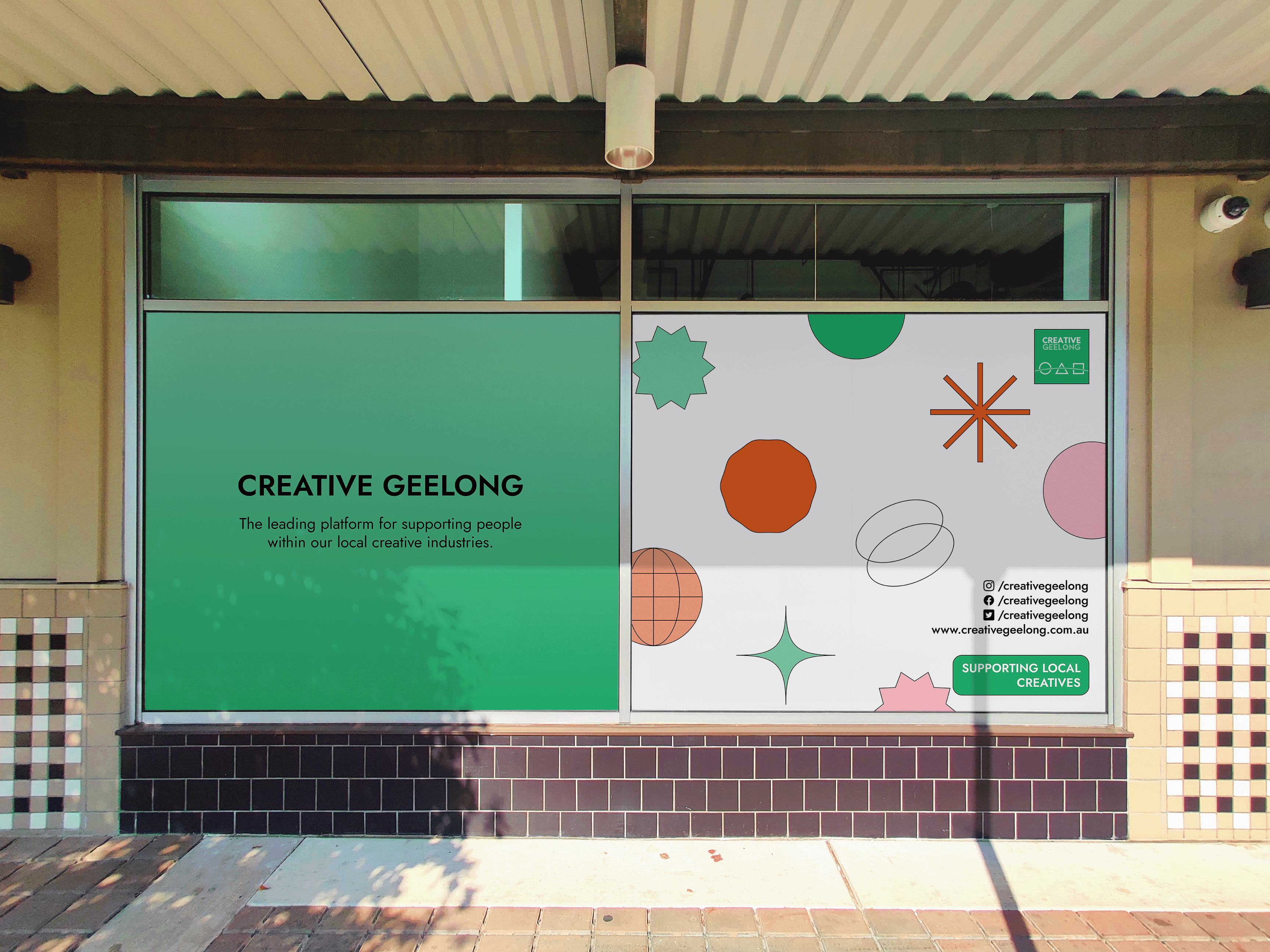 Creative Geelong front window