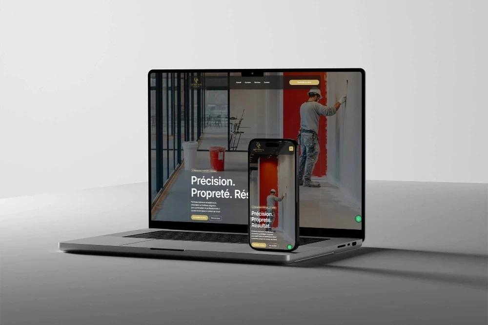 Création site internet Lausanne pour une entreprise de peinture par Vixal Digital