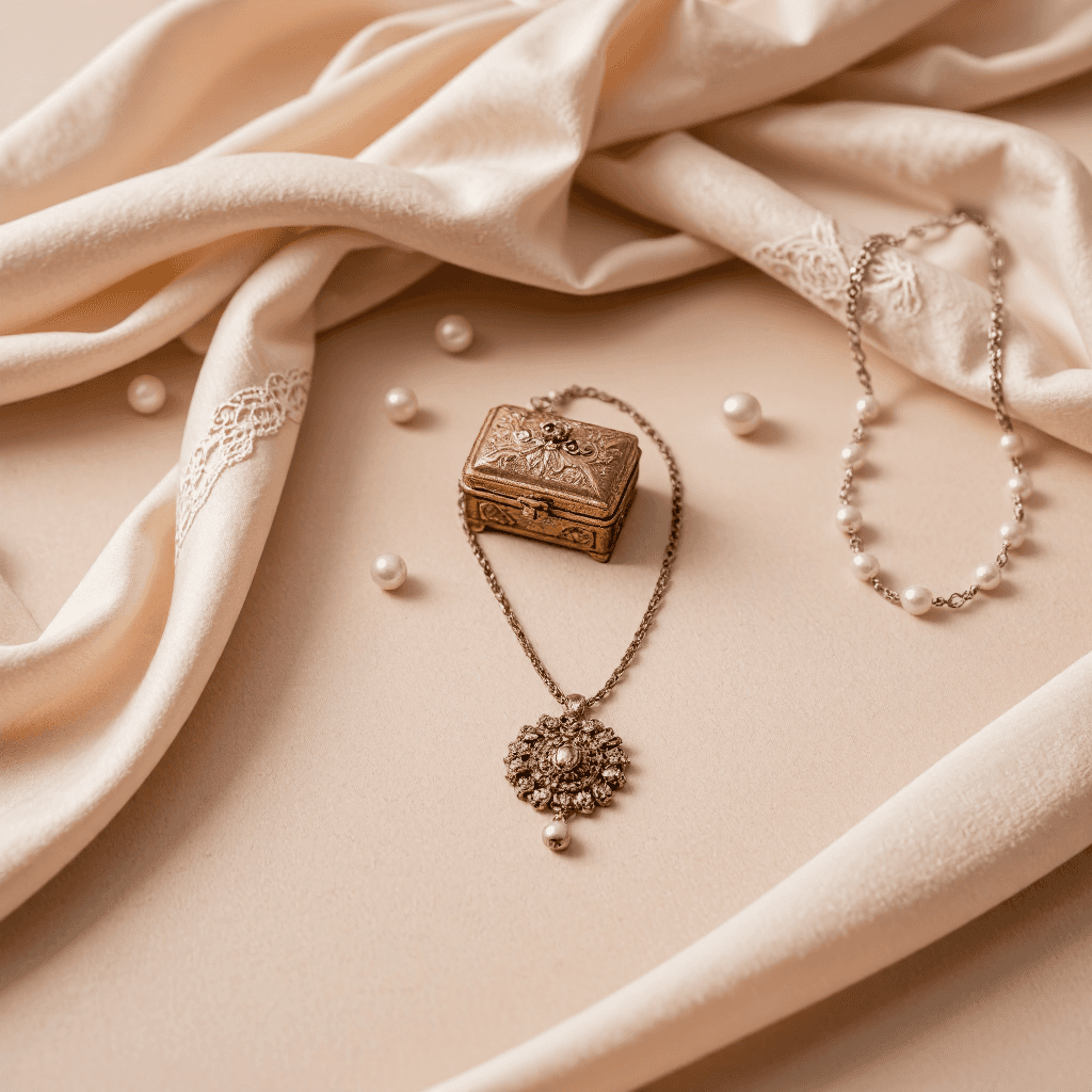 product photography of necklace