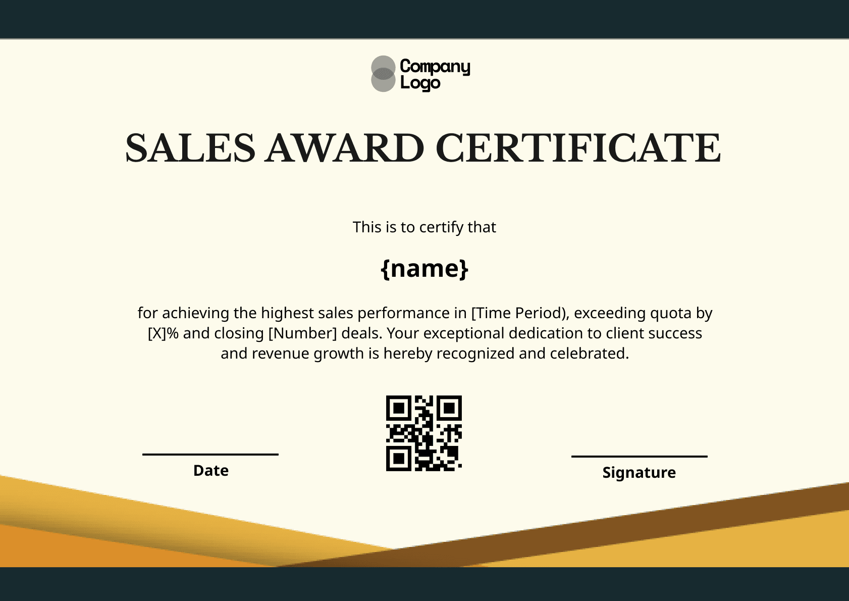 Wauld - Professional and attractive green recognition badge template