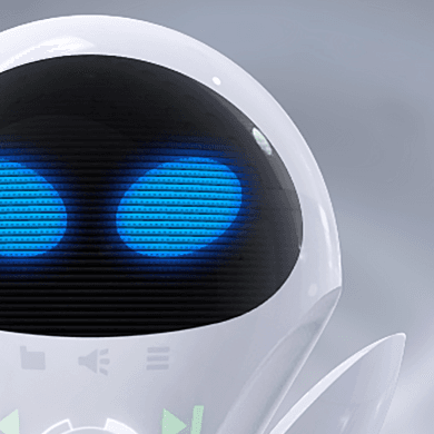 Thumbnail for animated media player skin for Disney Pixaer E.V.E.