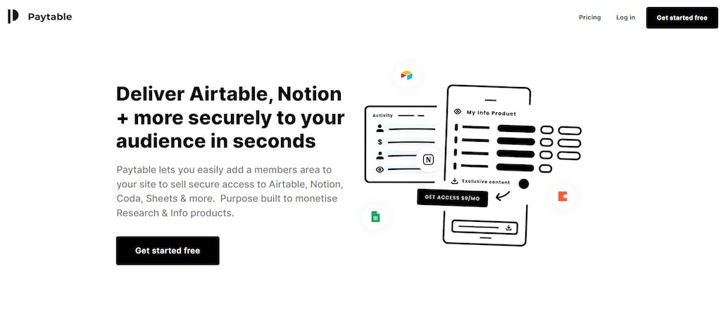 Paytable is a no code membership app that was built on Bubble.io