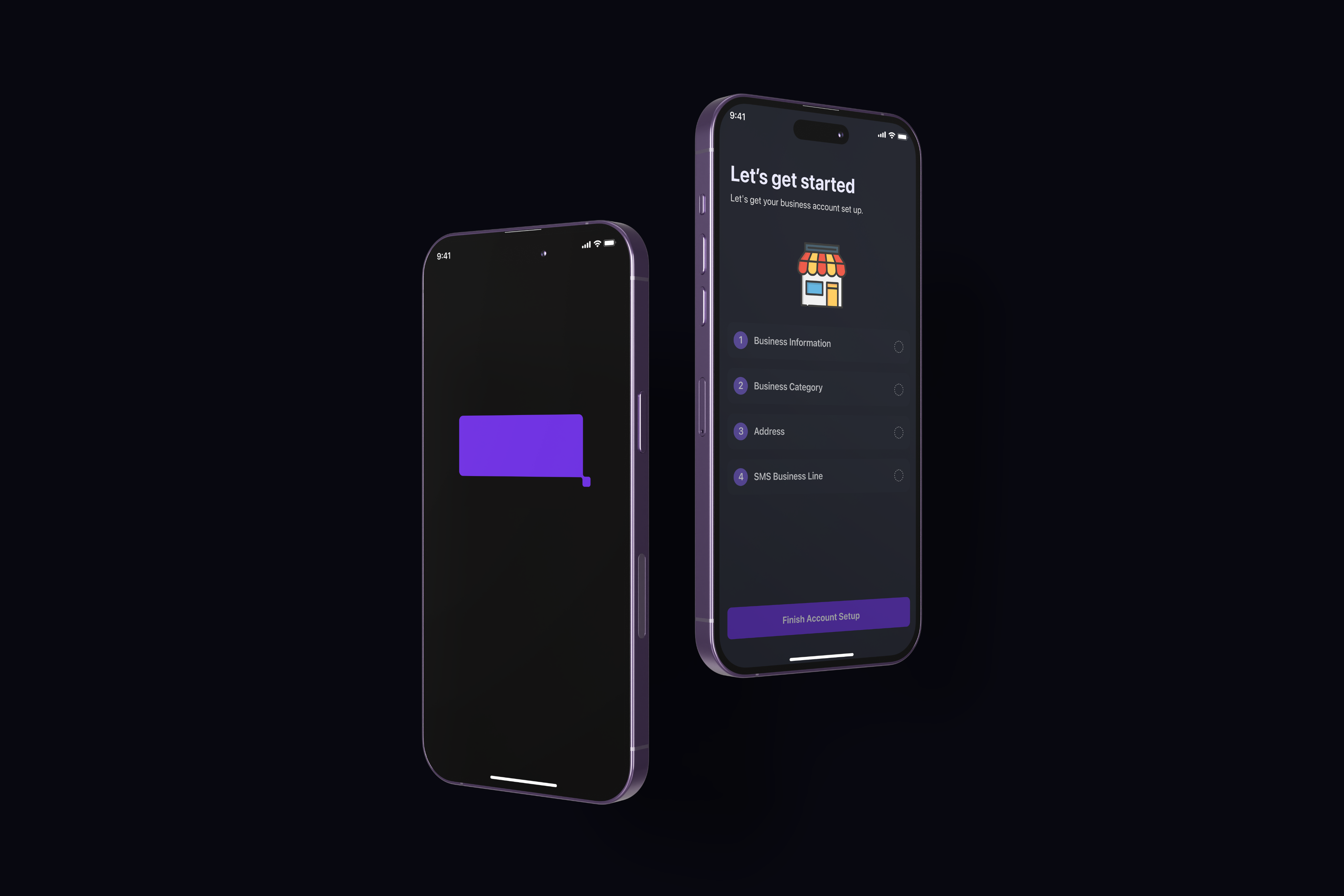 App Screen with open sidebar