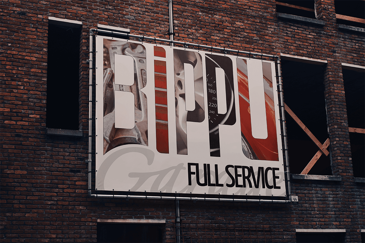 Bippu big ads board mockup