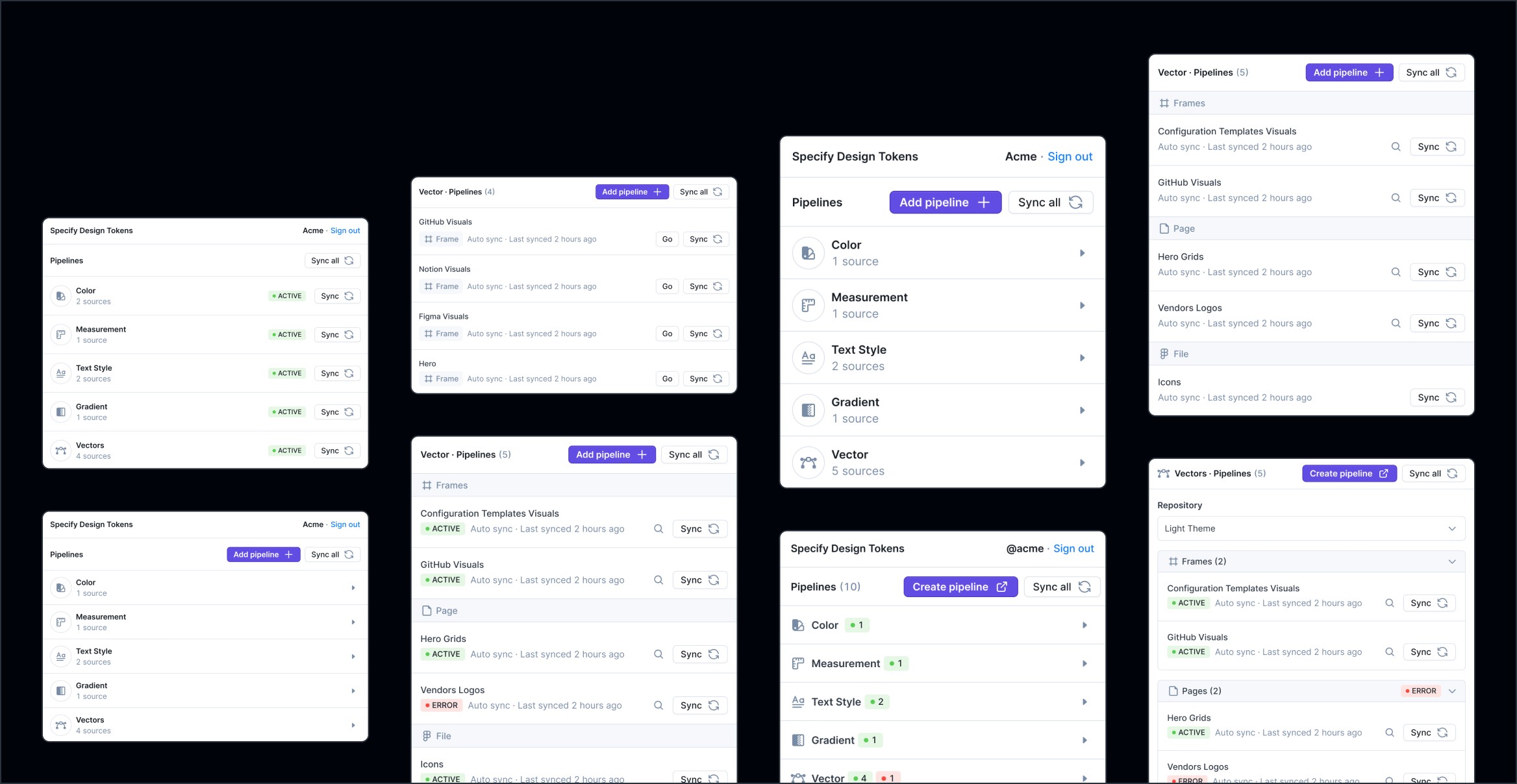 Figma Widget Design explorations