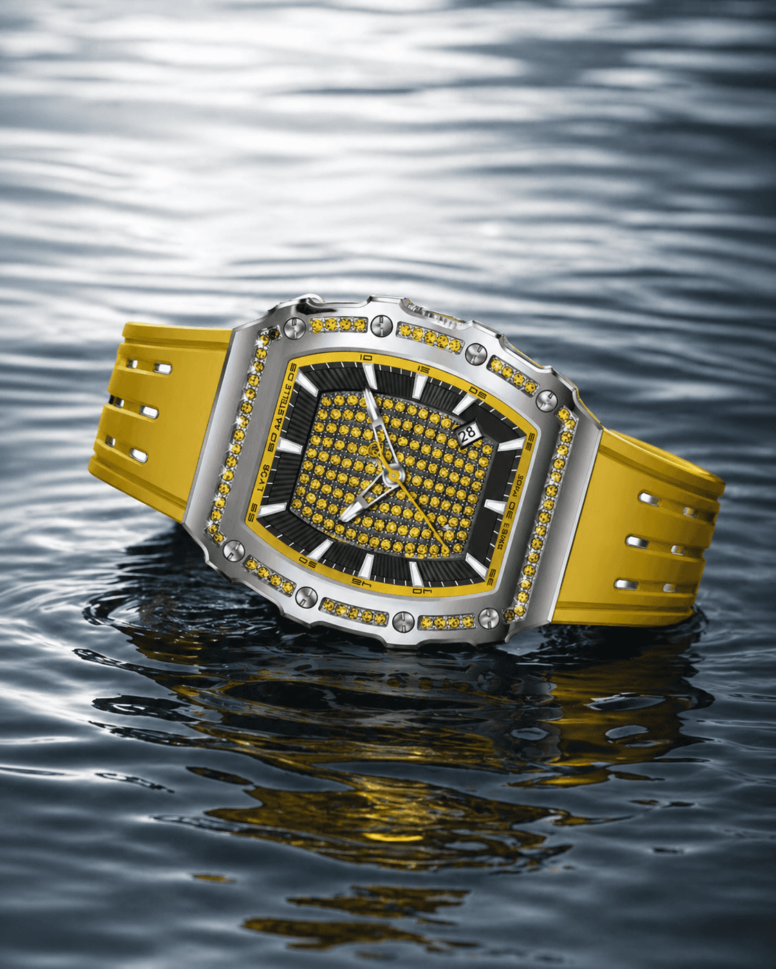 ALTURA watch inside a brown leather case