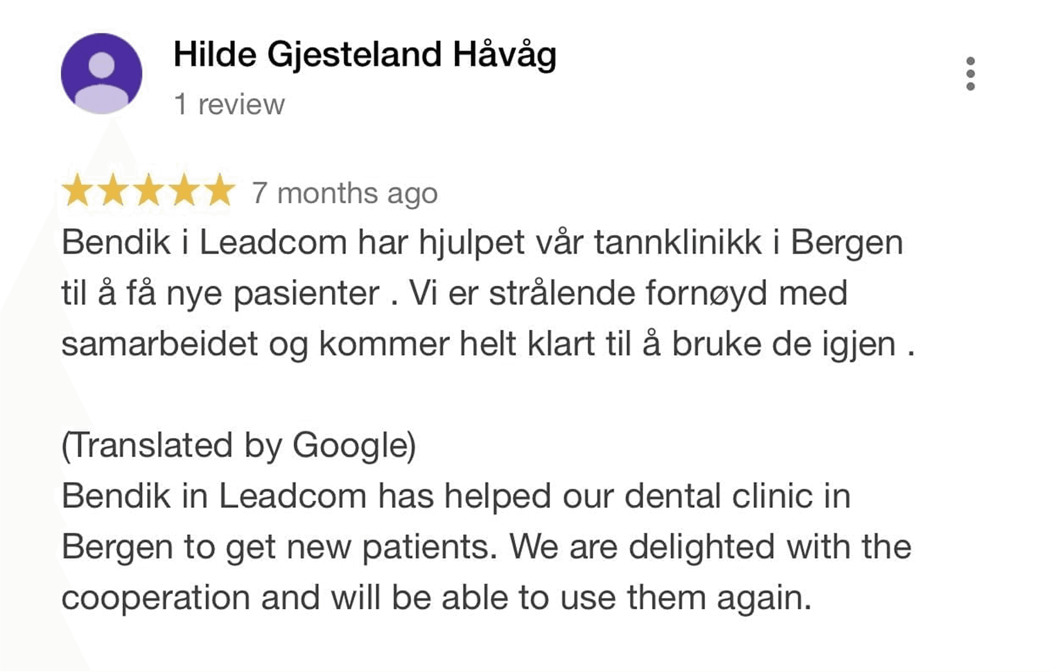 Review Screenshot