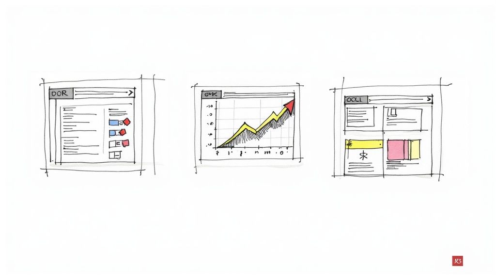 A person pointing at a screen with charts and graphs, showing the positive results of user experience optimization.
