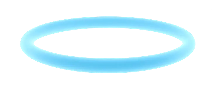 A light blue oval tray with a smooth surface and subtle shine, set against a neutral background.