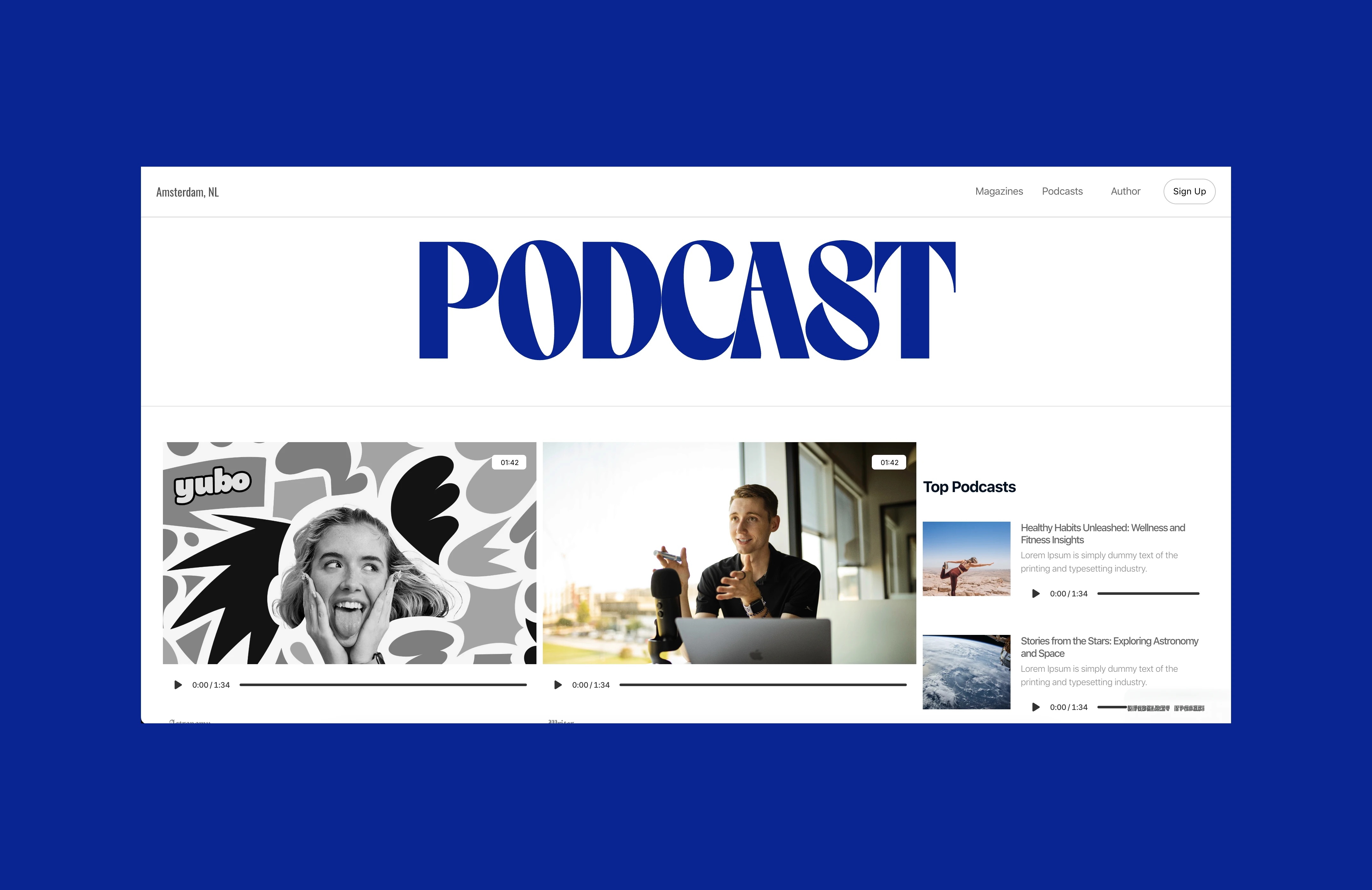 Magazine - Podcast Framer Template