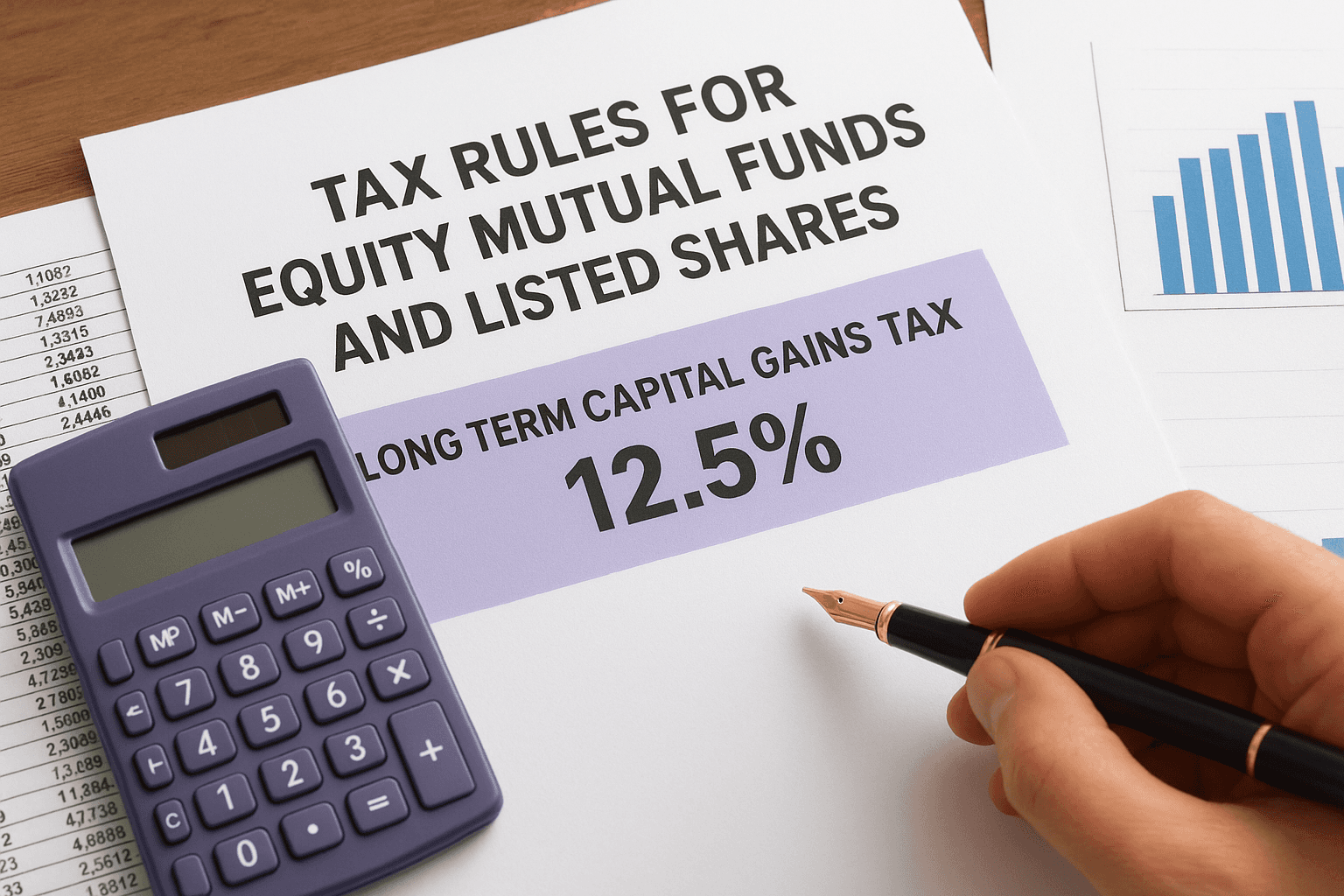 Tax rules for equity mutual funds and listed shares