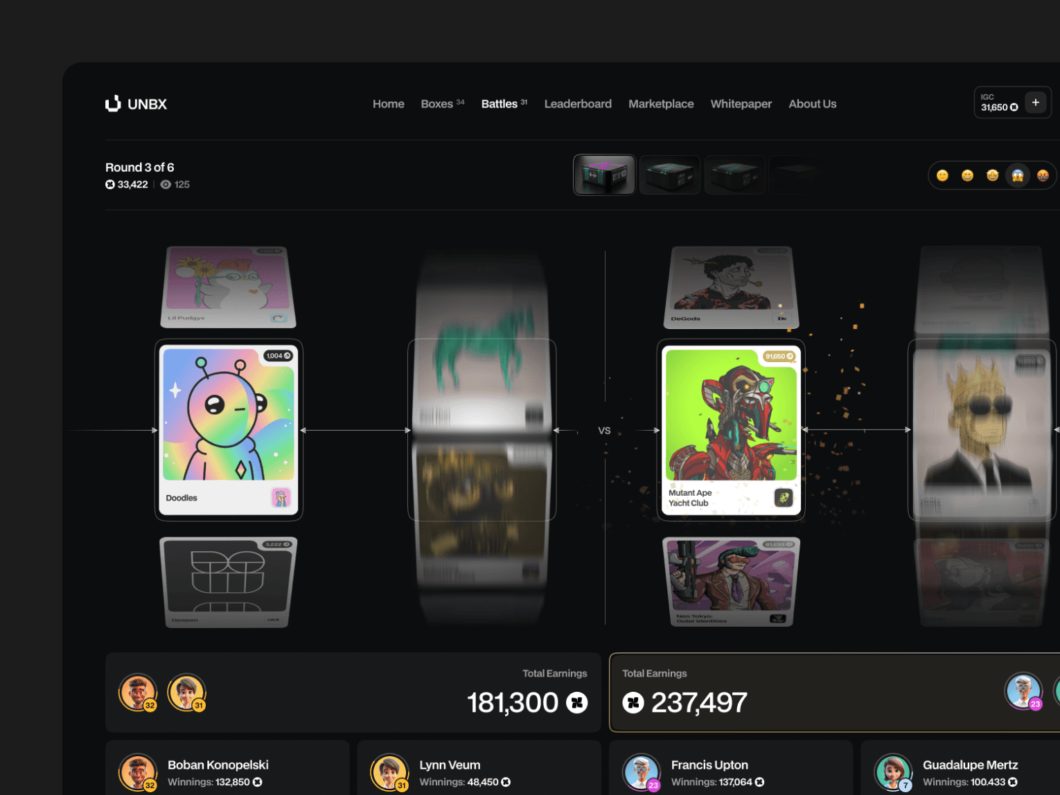 unbx ongoing 2v2 battle