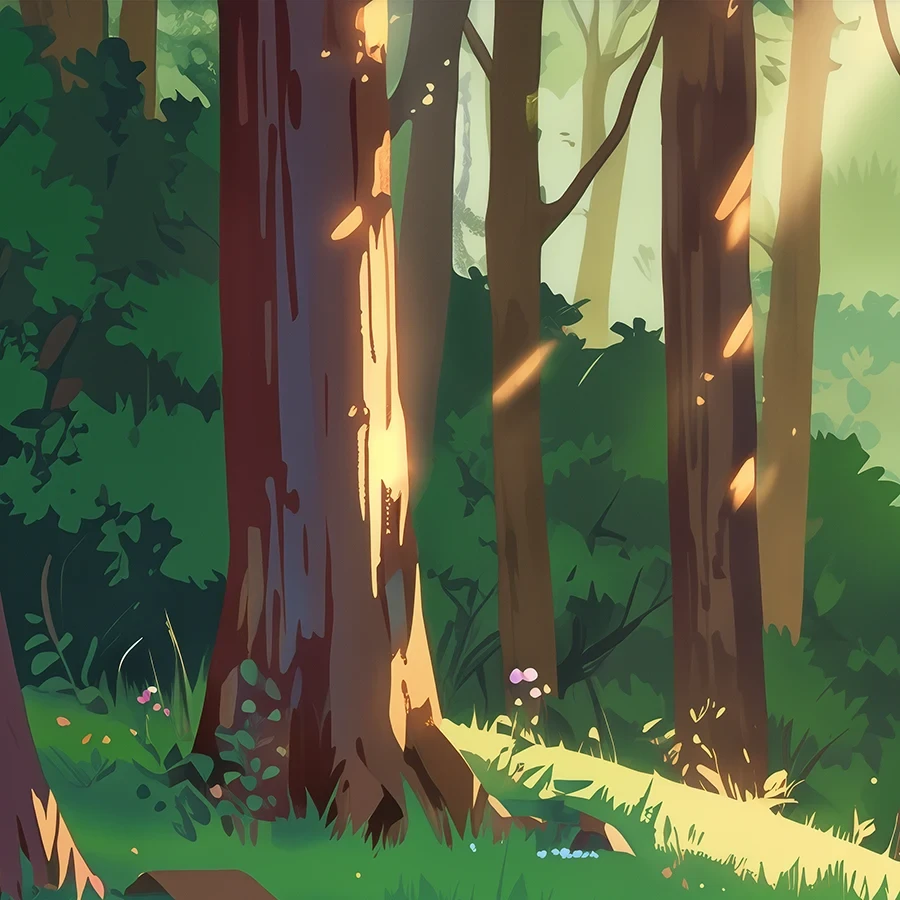 Sunbeam Woods Background trait