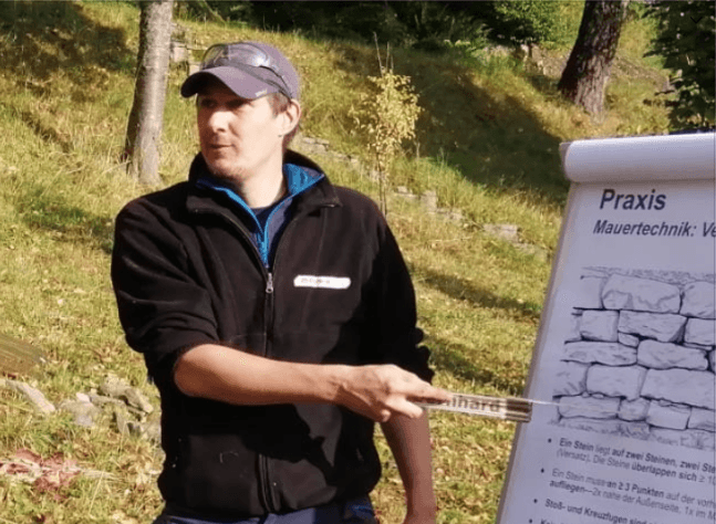 Trockenmauer-Trainer Christoph Neumann (Deutschland)