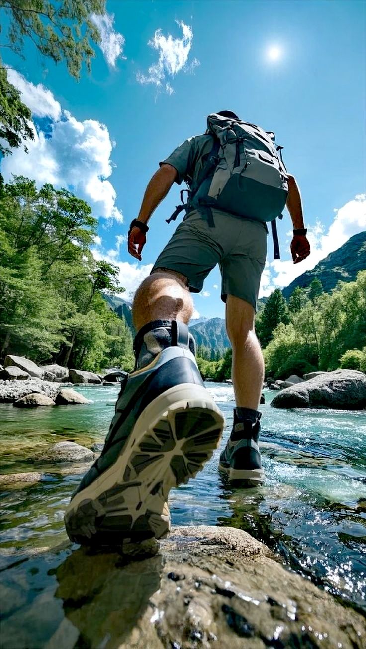 Vintage Car Under Palm Trees