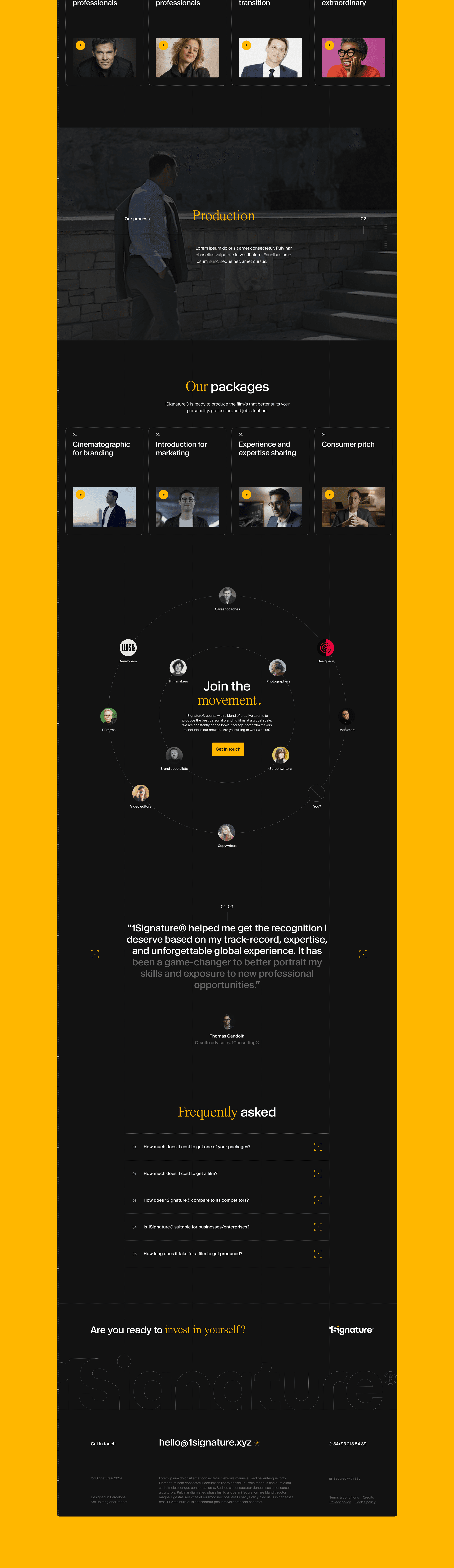 1Signature homepage part2