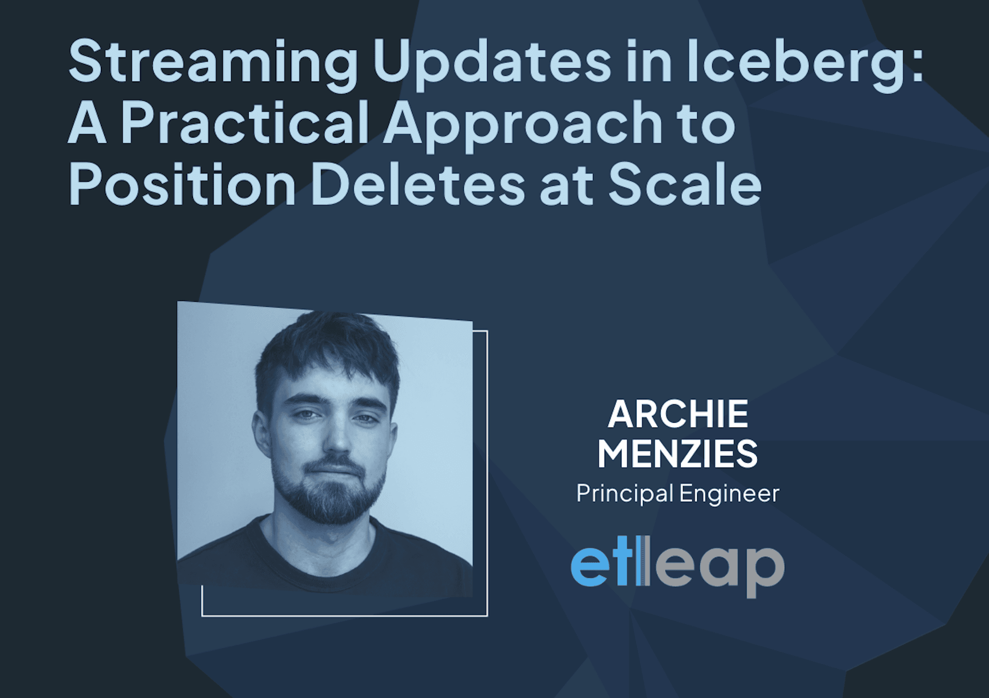 Streaming Updates in Iceberg: Position Deletes at Scale