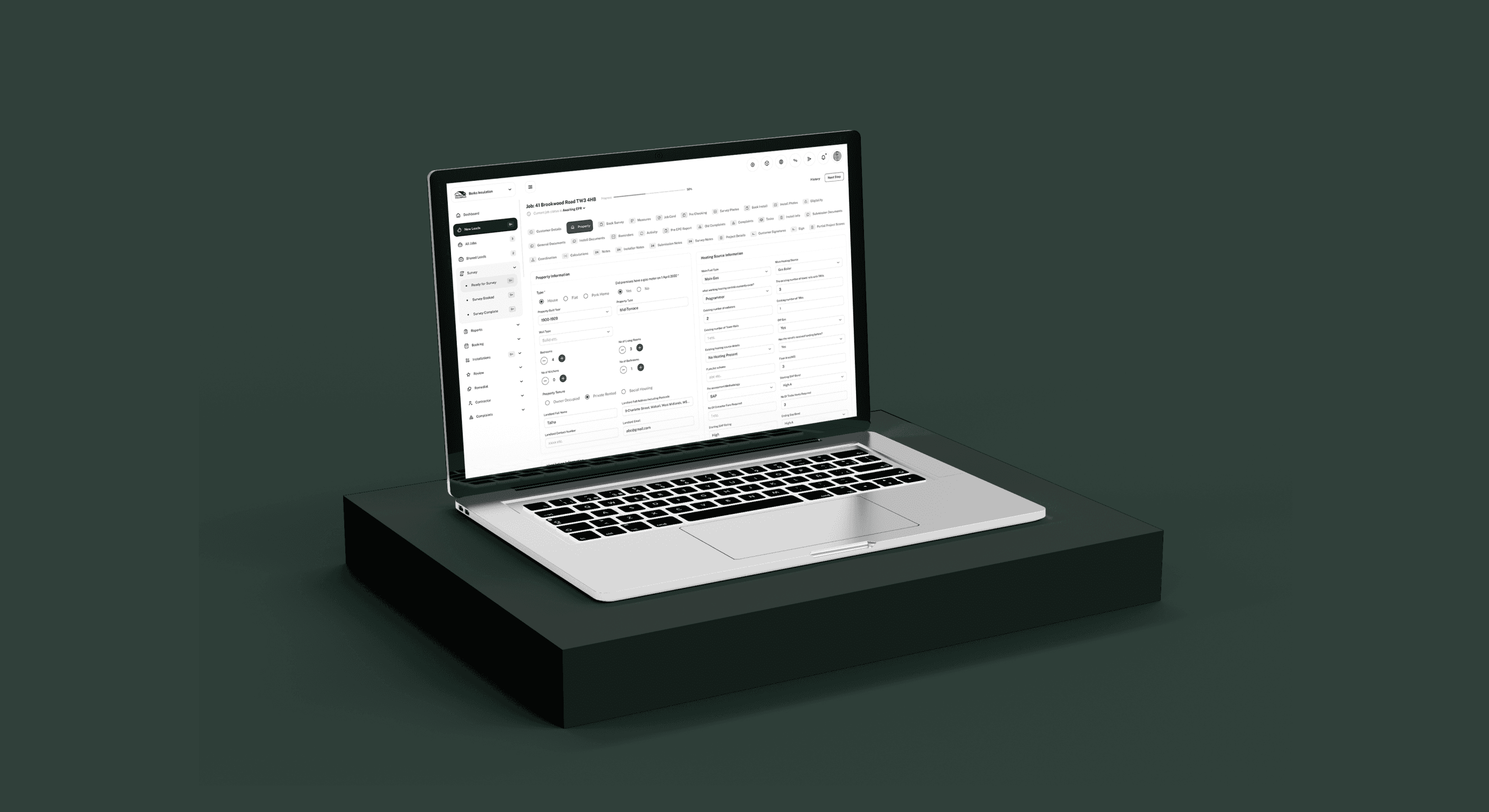 Installer Data & Scheduling UI – Streamlined Job Allocation for Insulation Teams