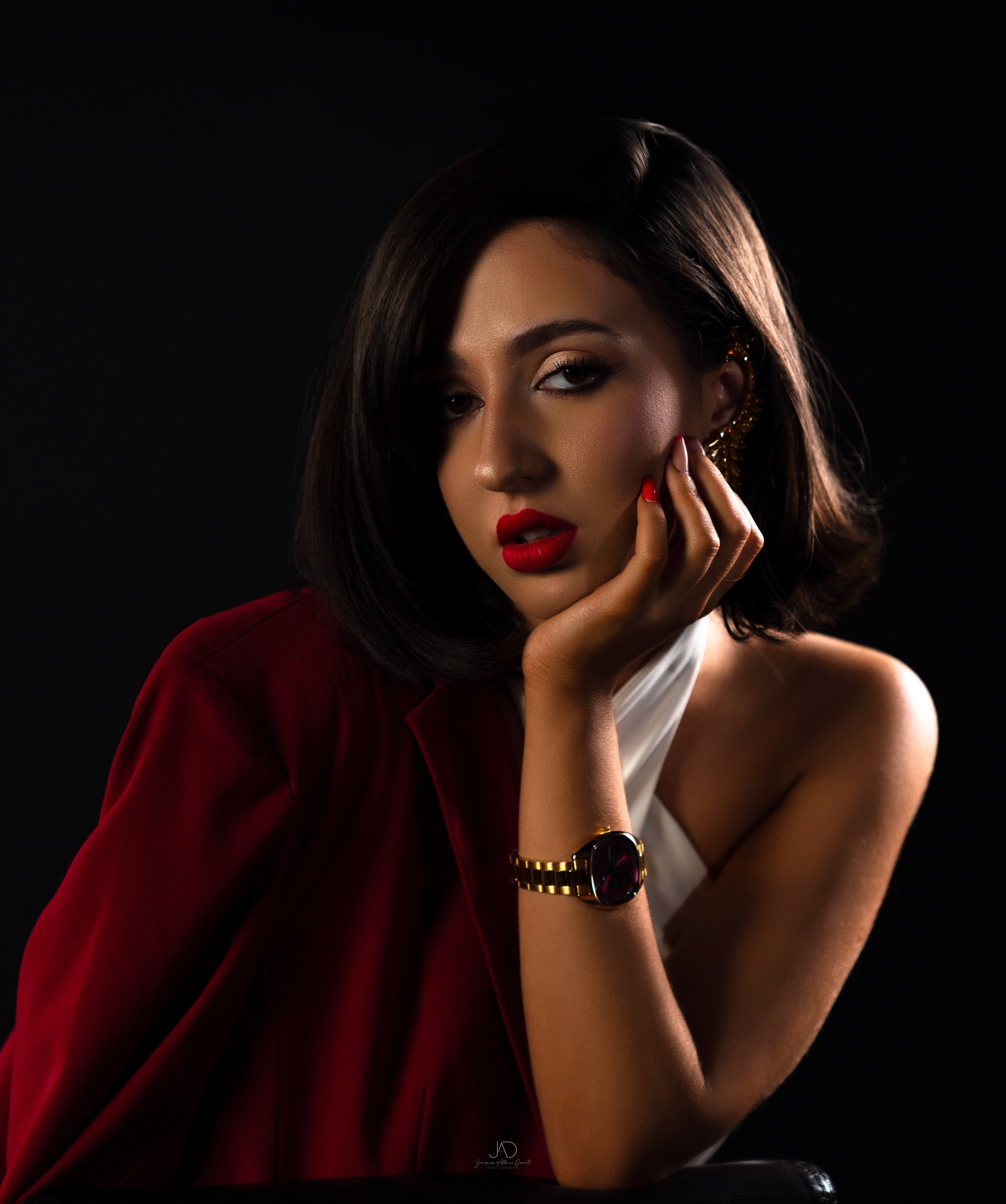 Coach explaining something to an athlete