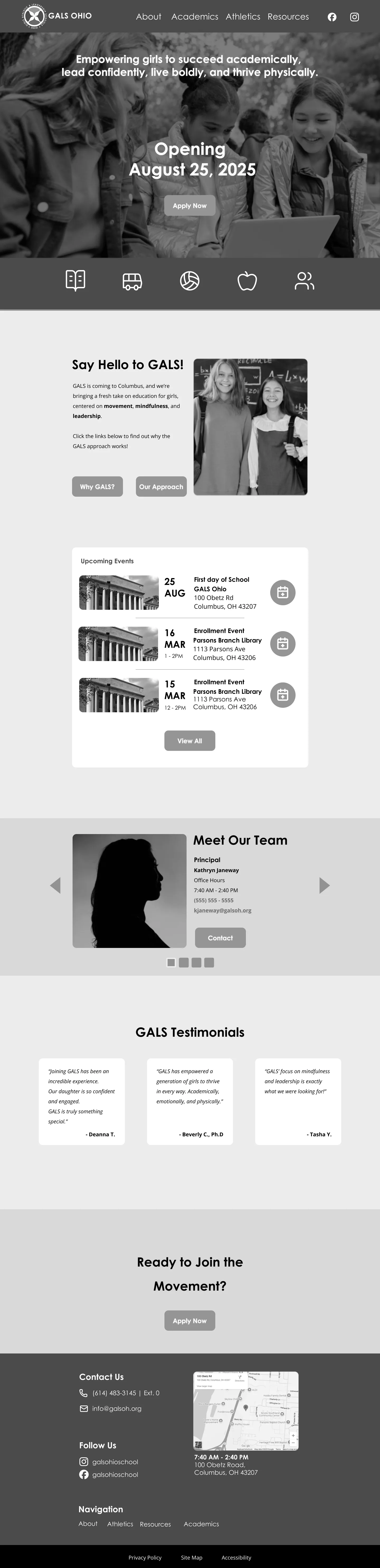 Mid-fidelity wireframes refining layout, content grouping, and enrollment emphasis.