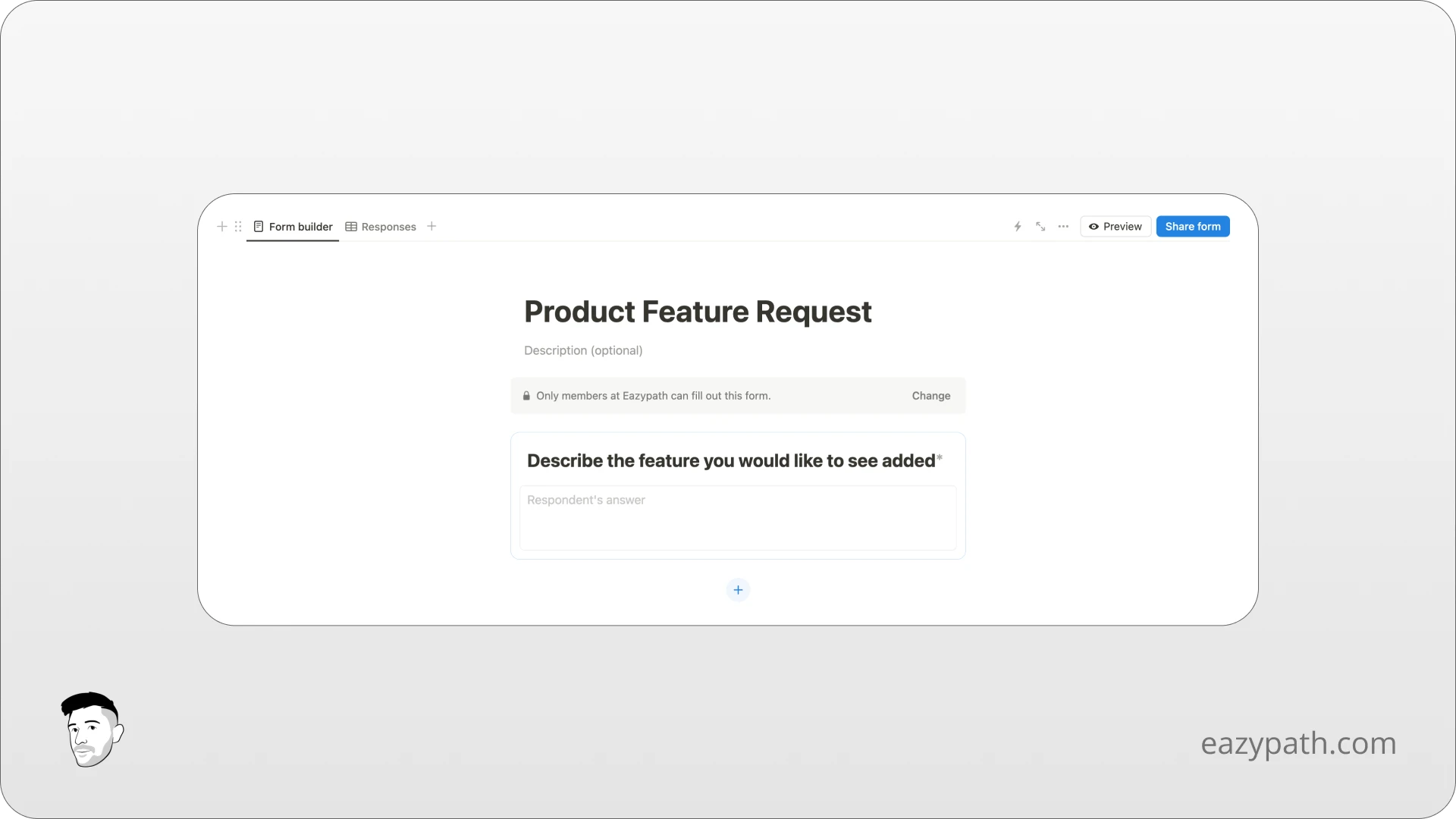 Specific use cases of Notion forms - Product Feature
