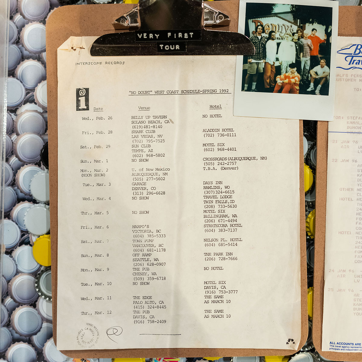 ND first tour itinerary
