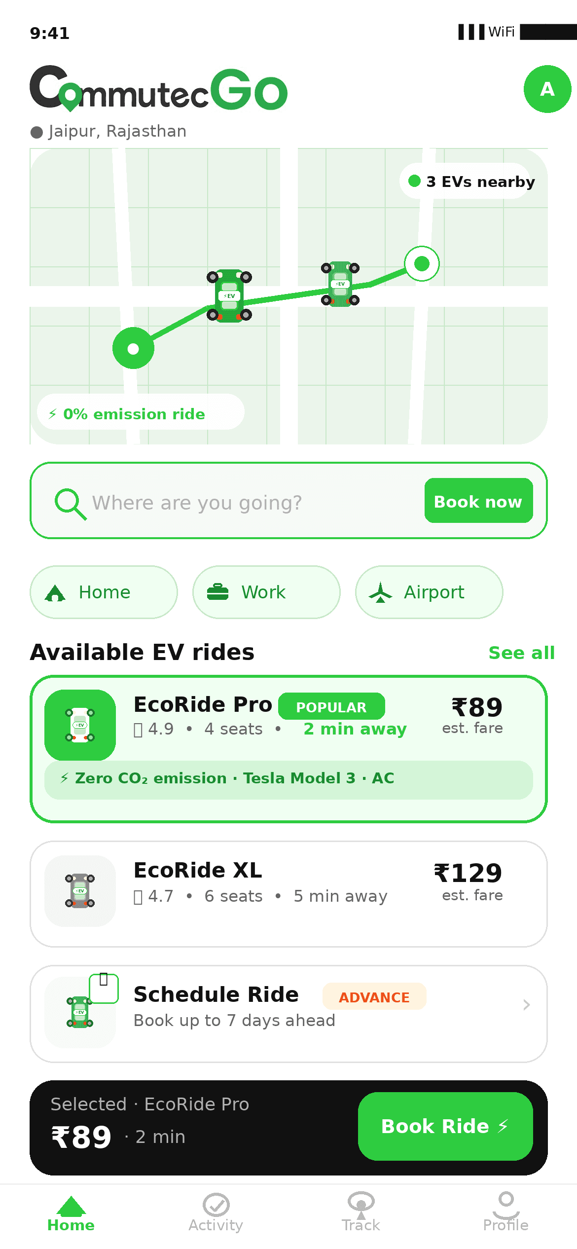 mobile application ui screenshot