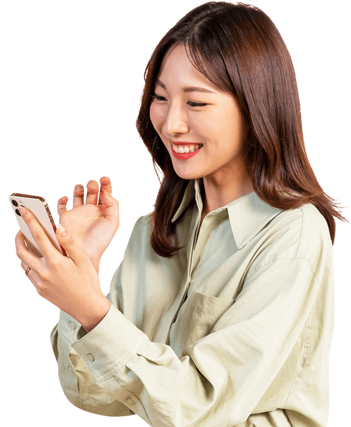 Woman using a mobile phone
