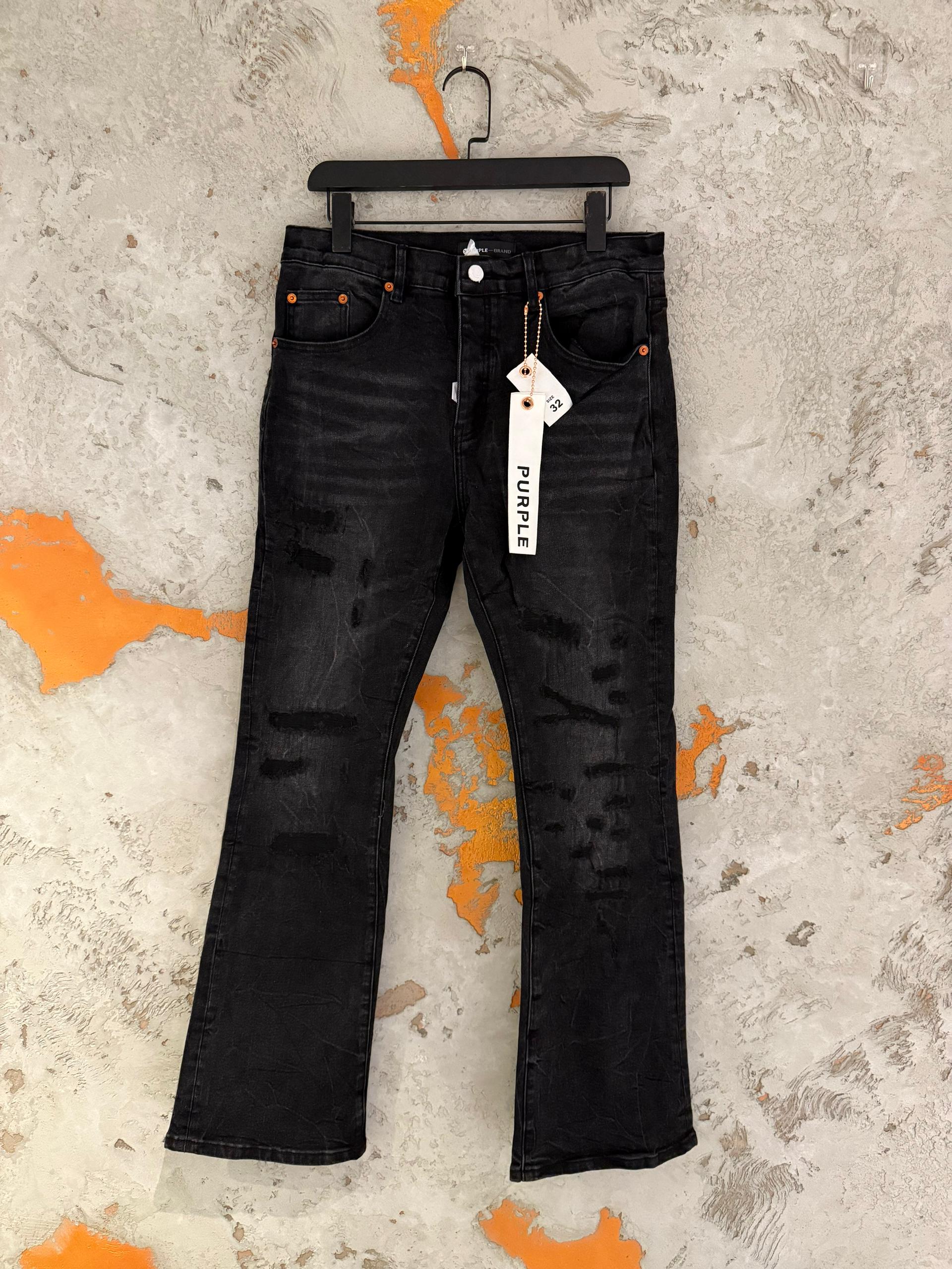 three assorted-color denim bottoms