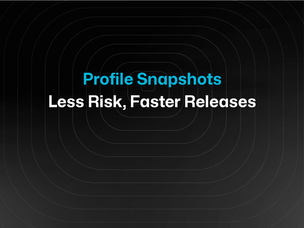 Profile Snapshots: Less Risk, Faster Releases