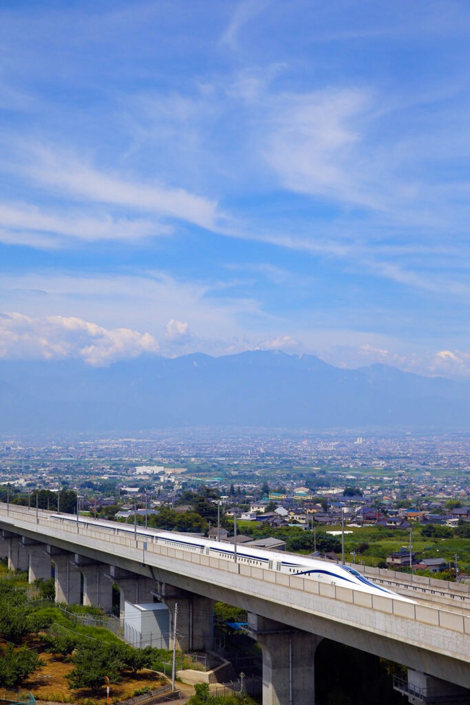 MAGLEV train in transit