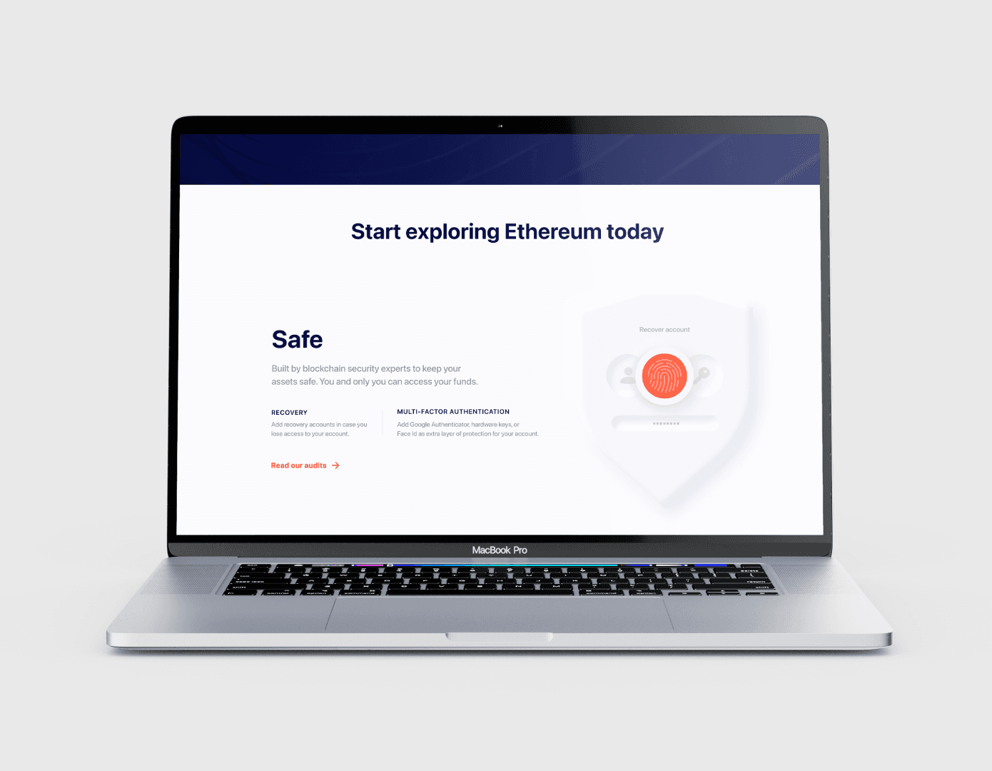 Project showcase laptop mockup