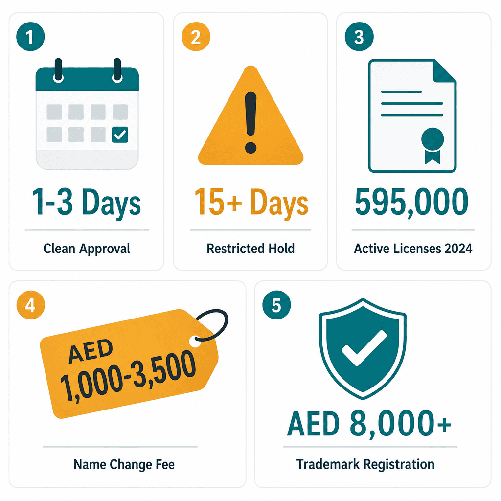 Infographic: Compliance Requirements Before Choosing a Business Name in Dubai