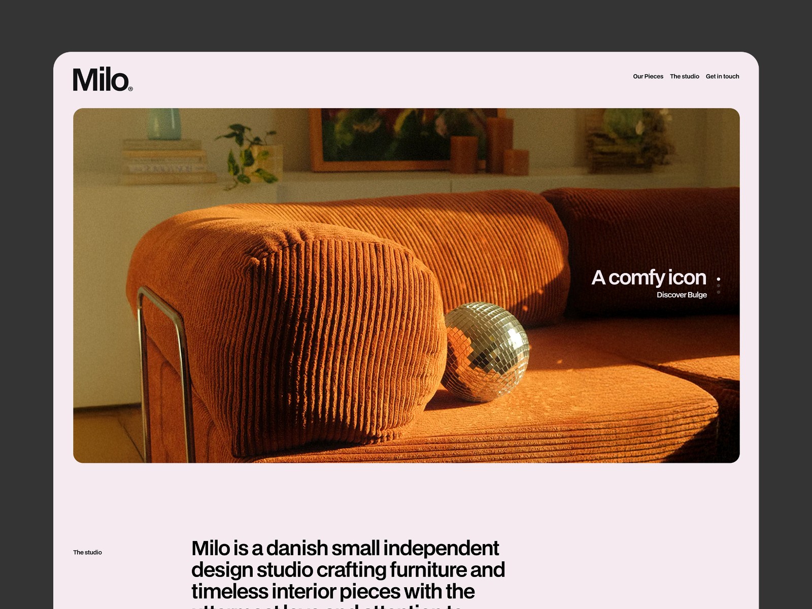 Milo — 现代动效电商网站设计灵感