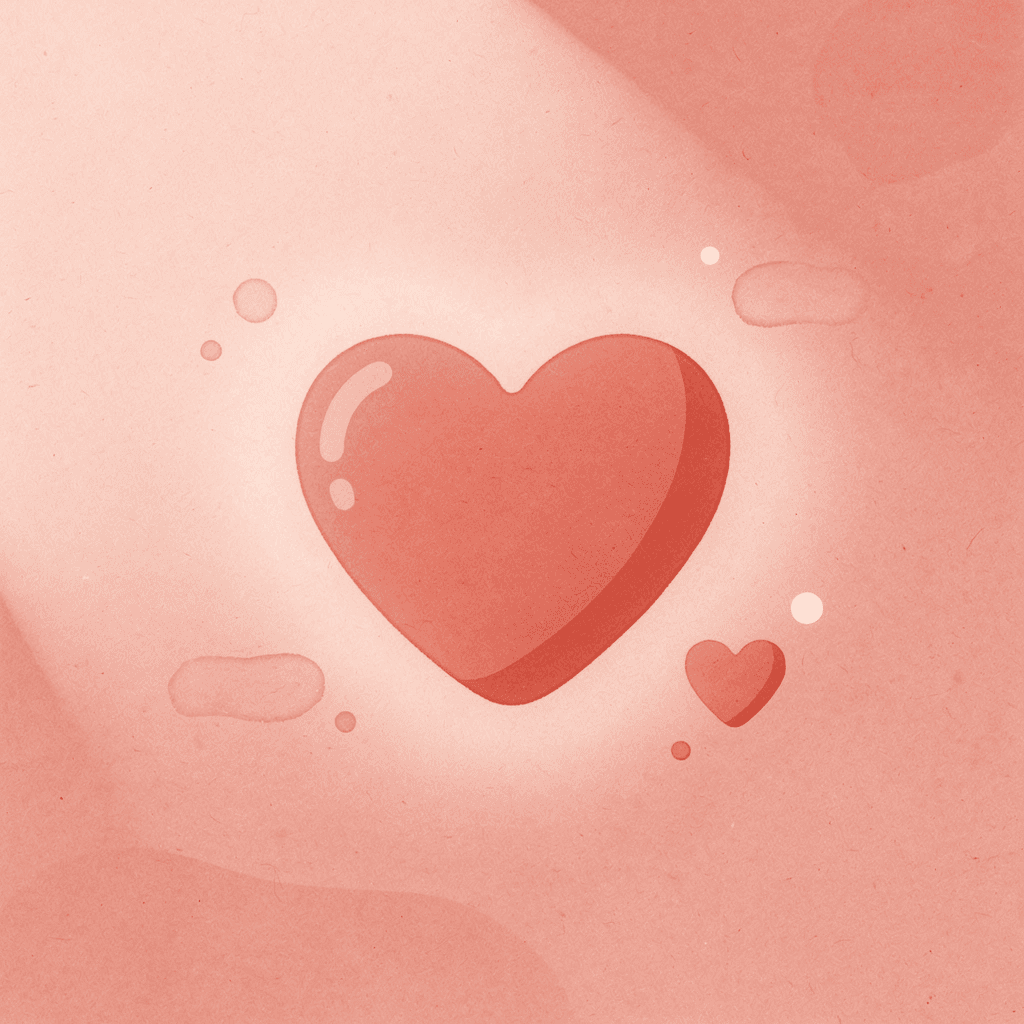 Heart icon representing safe postpartum fitness