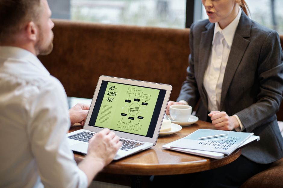 Core pillars of advanced on-page SEO connected in a digital strategy workflow
