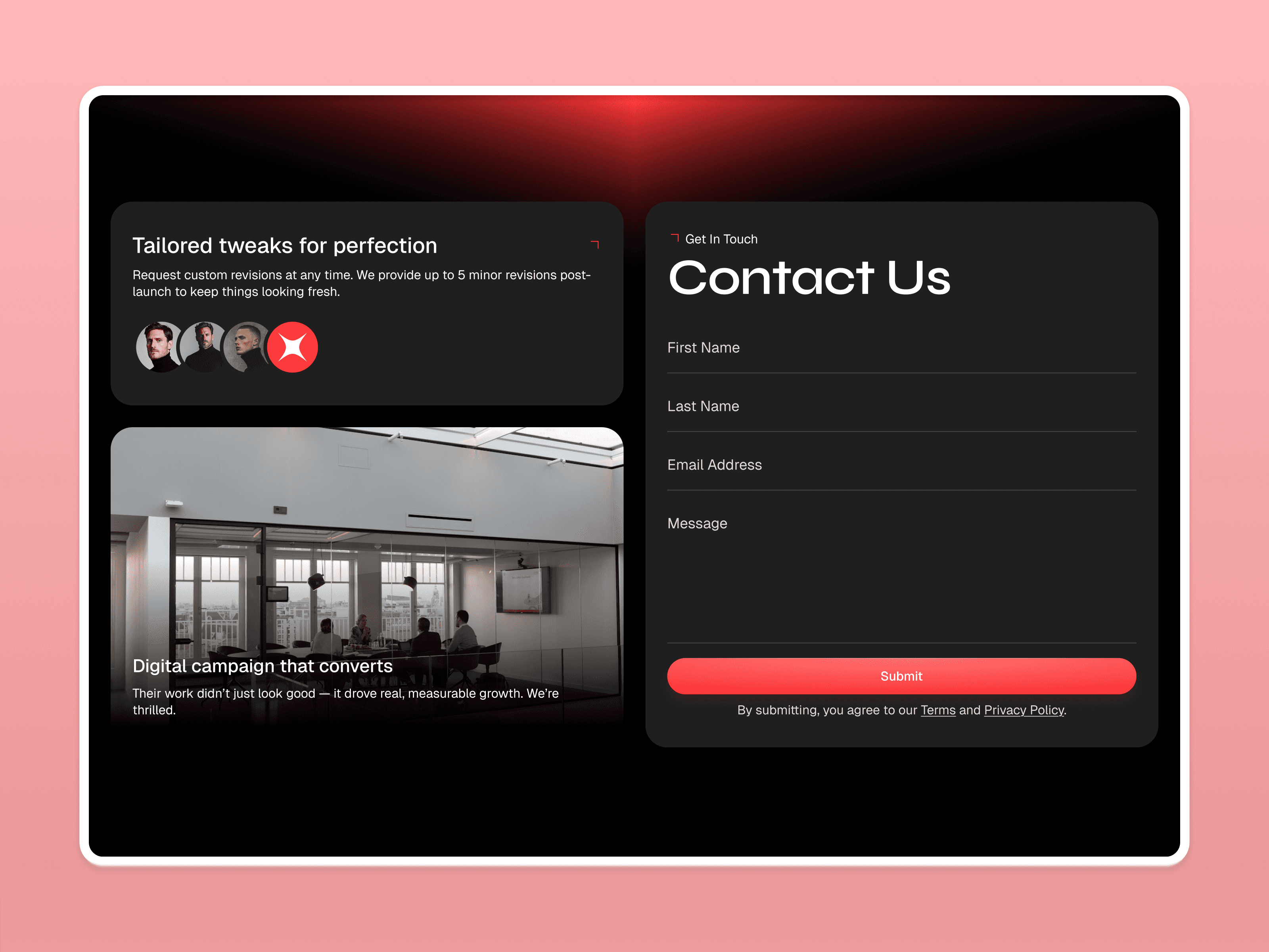 webflow agency template