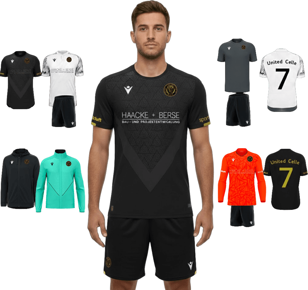 United Celle Fanartikel: Trikots, Schals und weitere Merchandising-Produkte