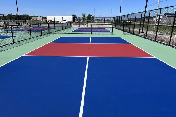 Pickleball court built by Pro Track and Tennis