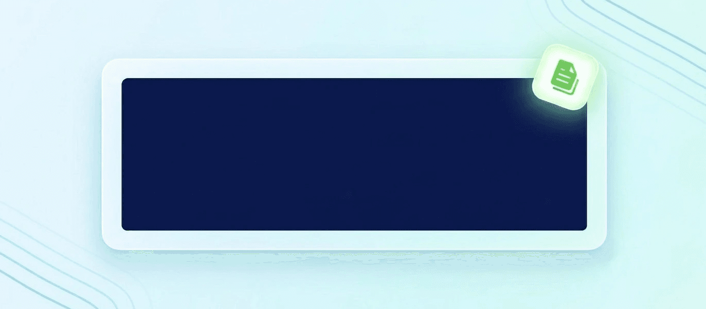 Document icon on a digital tablet