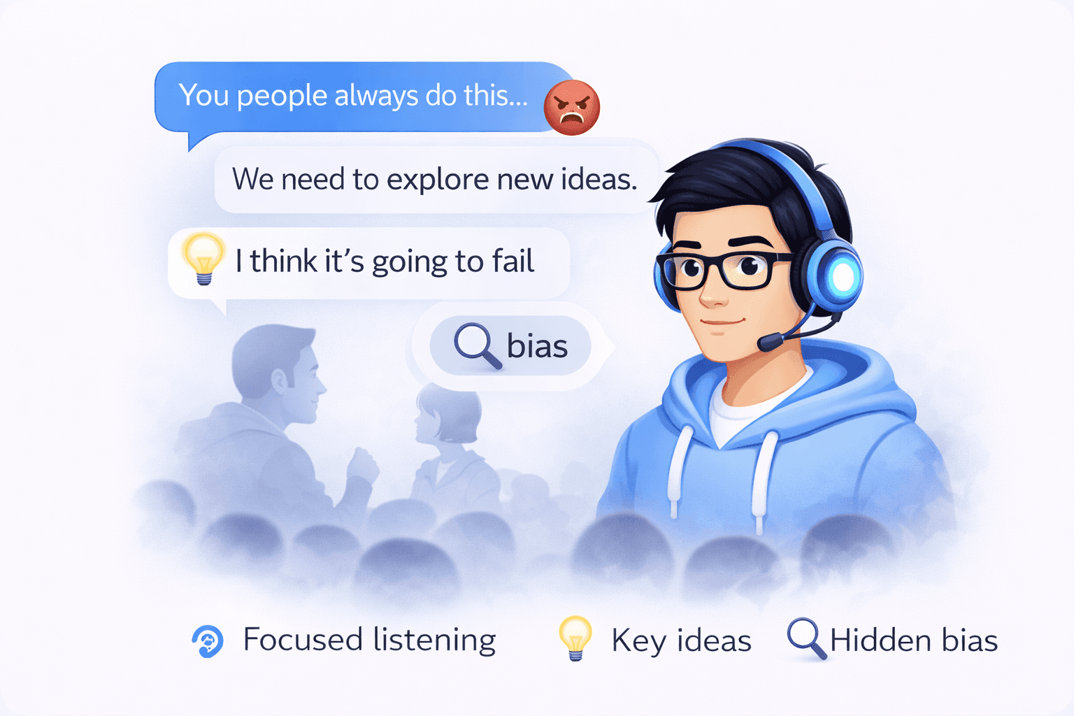 Envelope containing recommendations like “Fix churn spike” and “Action,” symbolizing actionable insights.