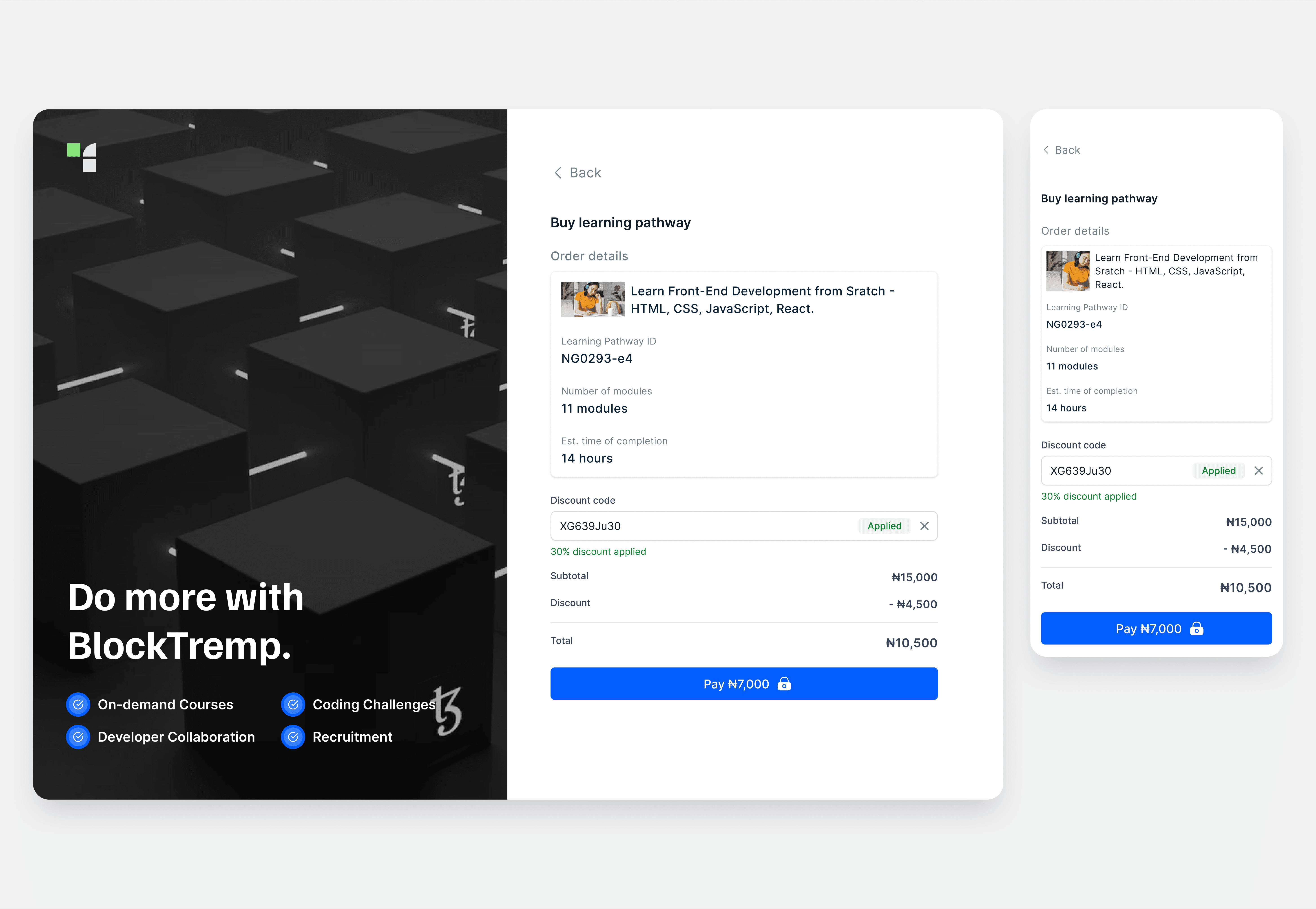 BlockTremp Learning Pathway; Redefining How Users Learn 2