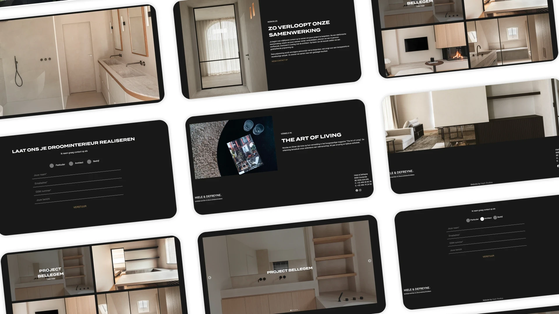 Heph Studios portfolio - Hiele Defrayne