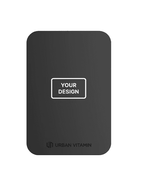 black customizeable magnetic urban vitamin powerbank