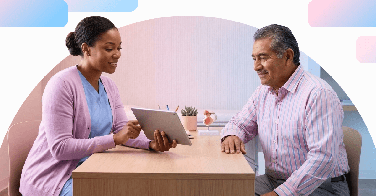 Diverse group of healthcare professionals smiling together, representing Synapti Health’s tailored value based care training solutions for every healthcare organization.