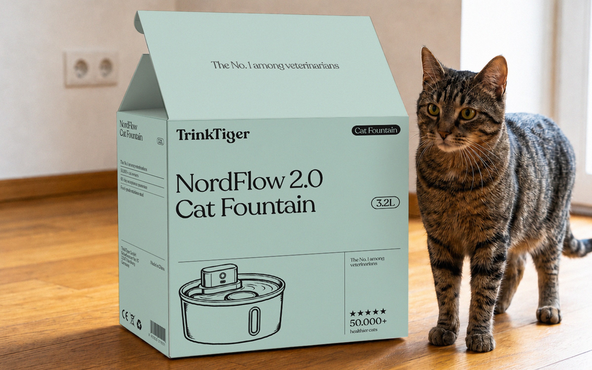 Premium pet care branding aligned with German engineering values