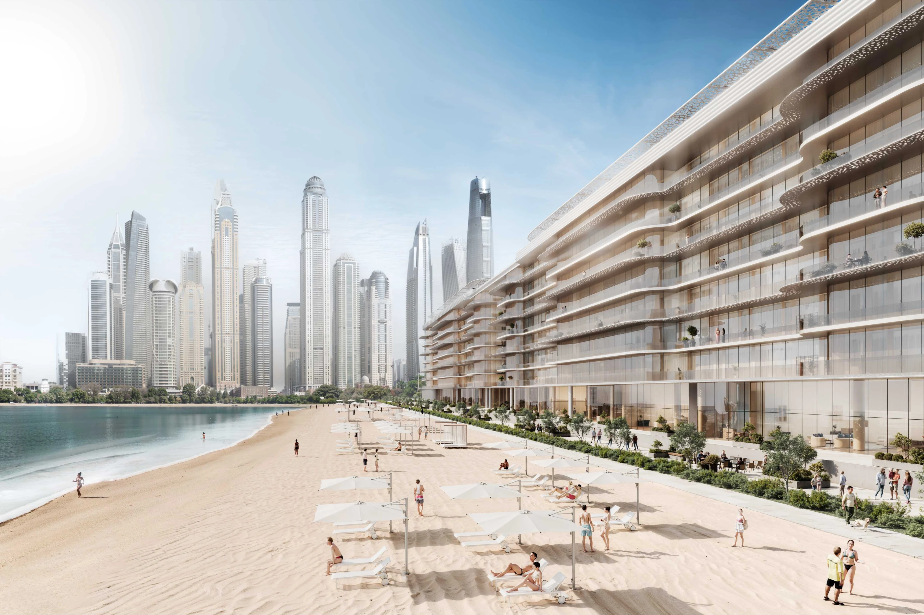 Dubai Harbour Residences on the waterfront