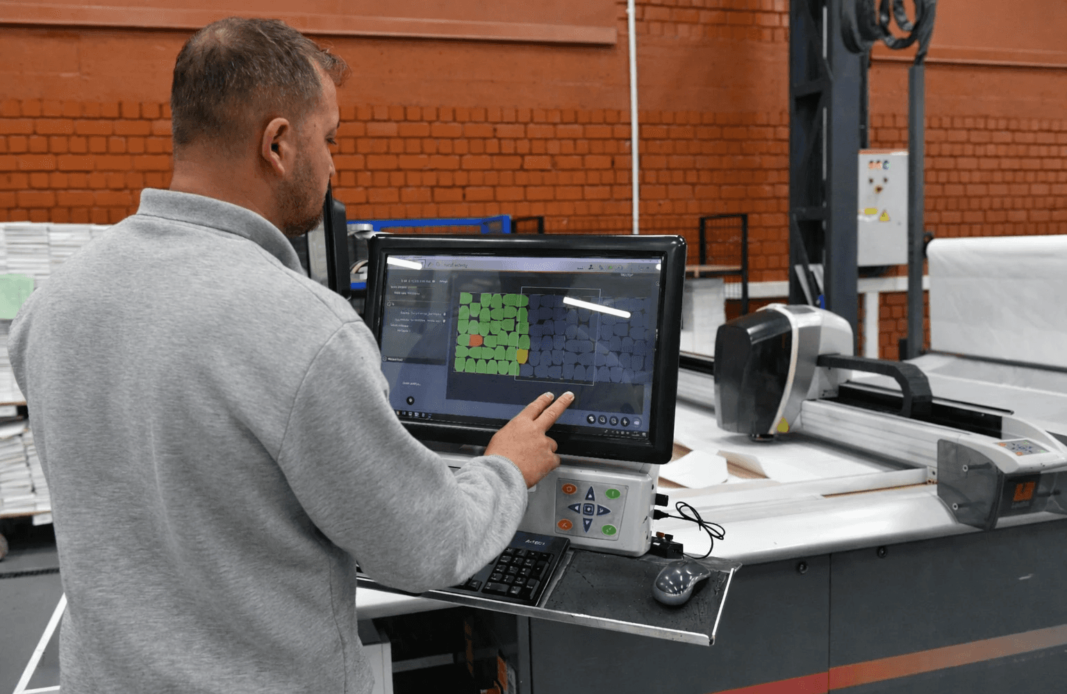 Engineer Checking Armor Systems Manufacturing