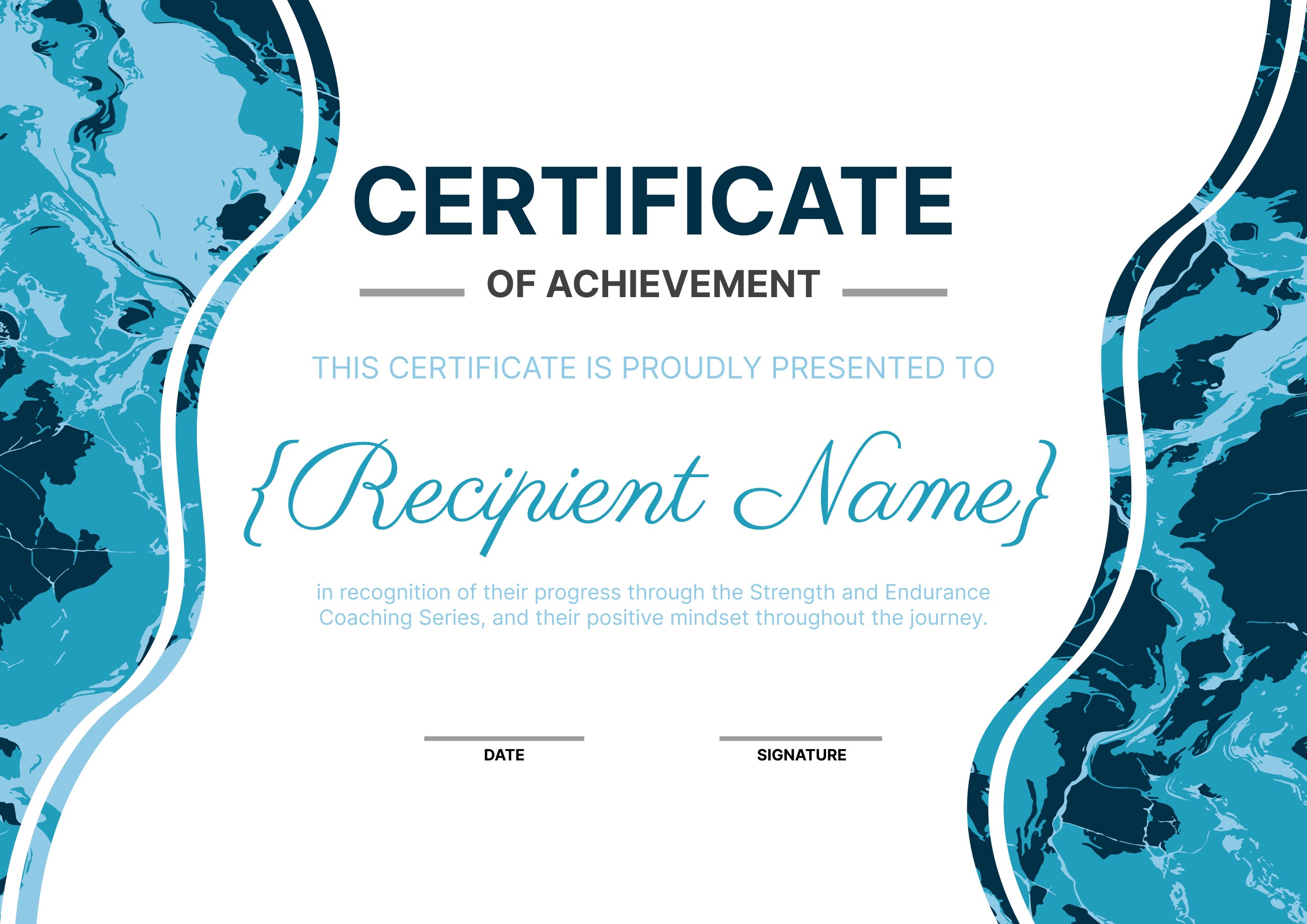 Wauld - Elegant Modern Award Certificate Template