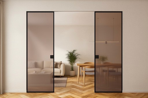 G-line Minima anta doppia vetro bronzo